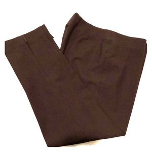 Chocolate slacks with vented ankle